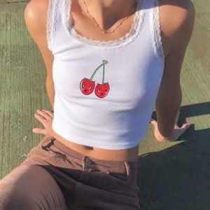 Cherry bomb tank cropped brandy cherries